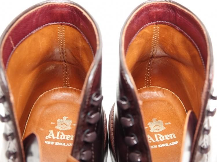 174 / 1223 極上 オールデン タンカーブーツ バーガンディー コード