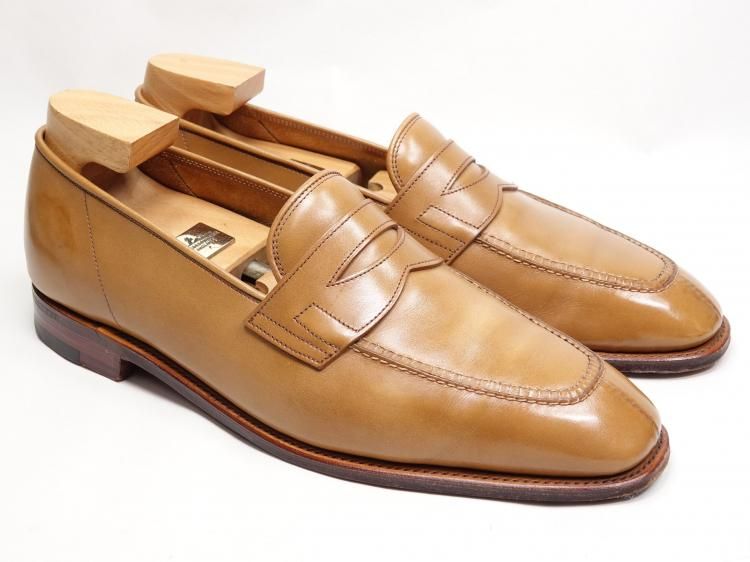 ジョン 274 / 0117 極上 ジョンロブ アシュレイ ライトブラウン カーフ 8.5E