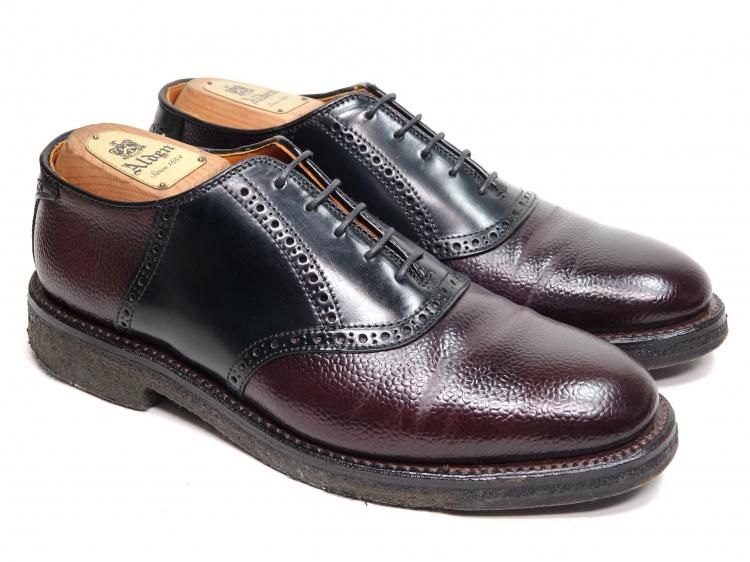 Alden コードバン シングルモンク バーガンディ 8ハーフD 旧ロゴ