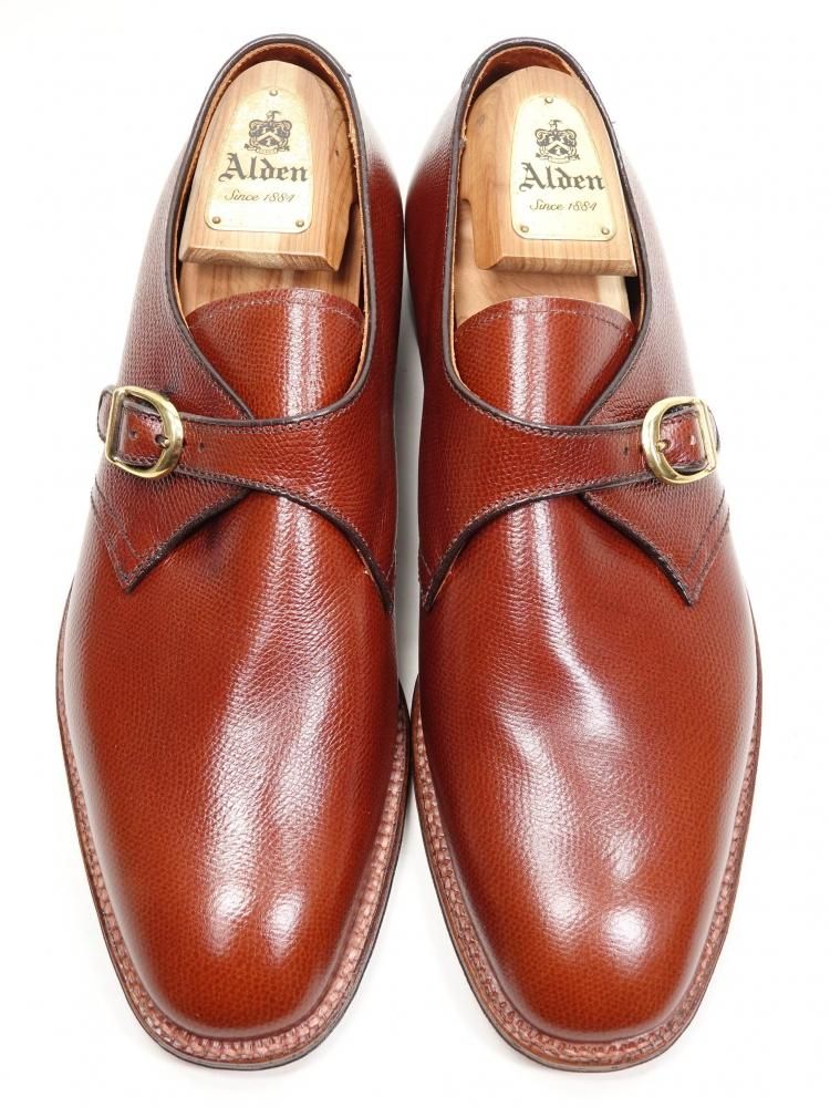 Aldenオールデン D9406シングルモンク ブラウン アルパインカーフ10D Aldenオールデン D9406シングルモンク ブラウン アルパインカーフ10D