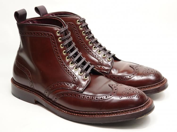 【美品】オールデン別注 ウィングチップブーツ 黒 楽天市場】ALDEN オールデン ブーツ ブラック ストレートチップ