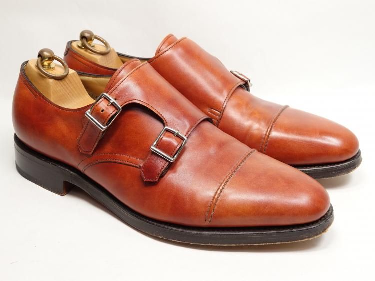 値下げ＞435 / 0815 使用数回 ジョンロブ ウィリアム2 ブラウン