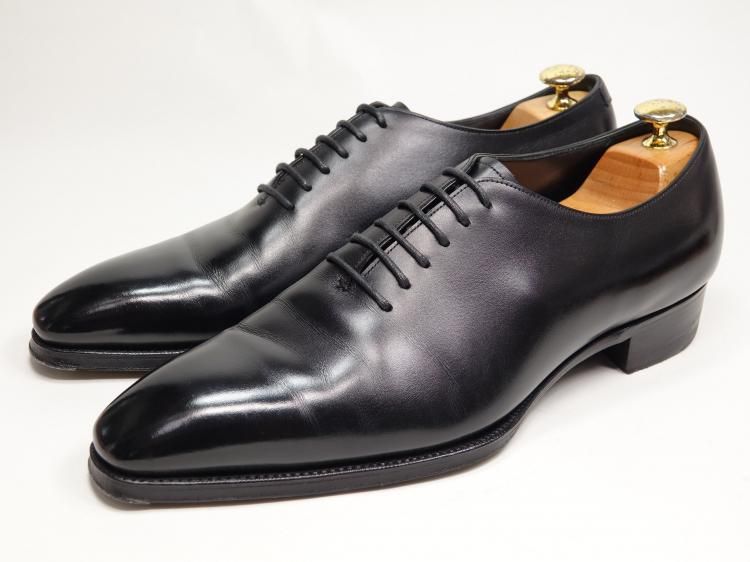 518 / 0911 美品 ガジアーノ&ガーリング クーパー ブラック カーフ 8E