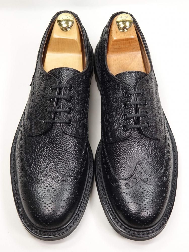 572 / 0915 試着程度 チーニー AVON C フルブローグ ブラック グレイン