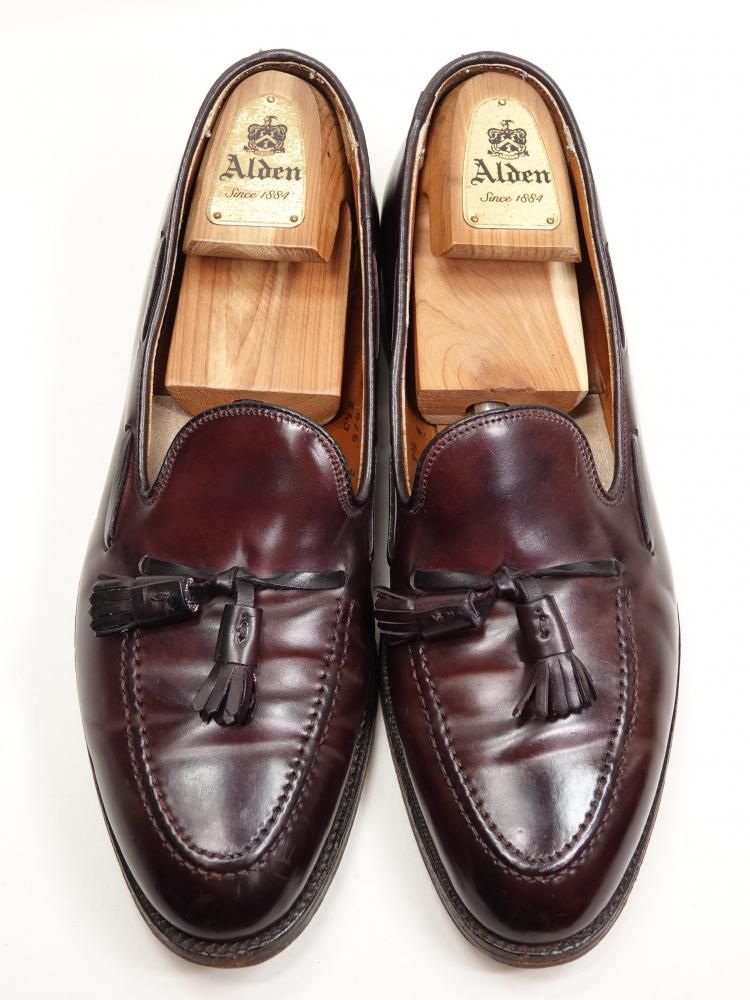 577 / 1003 美品 オールデン タッセルローファー バーガンディー