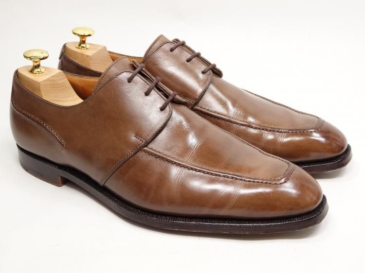 ラ*き様 Polo Ralph Lauren クロコダイルレザーシューズuチップ 225 / 1006 美品 ラルフローレン（クロケット製） Uチップ