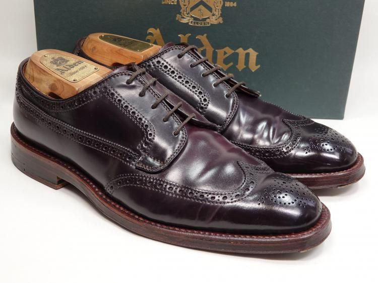 641 / 1024 極上 オールデン ウィングチップ バーガンディー