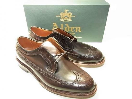 新品 Alden オールデン シガーコードバン ウイングチップ 9.5E - 靴