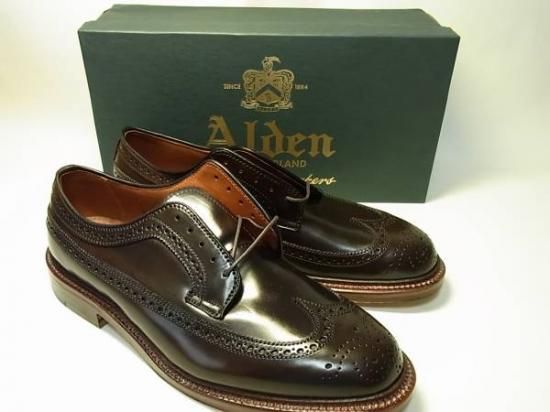 新品 オールデン ALDEN シガーコードバン ロングウィング 7E