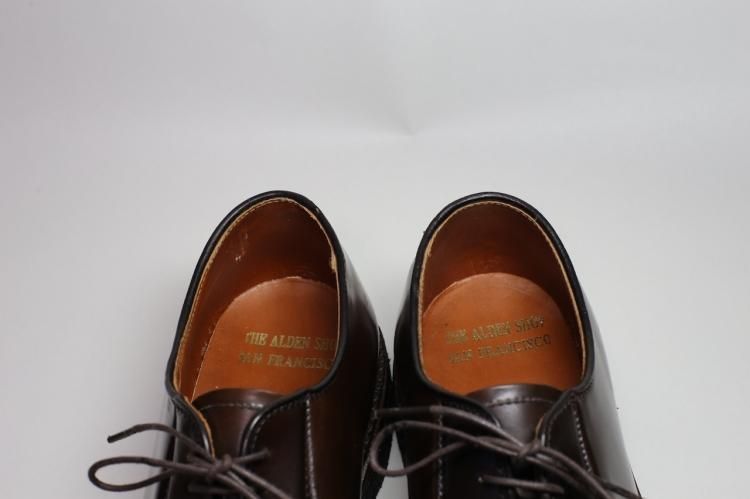 Alden オールデン シガーコードバン プレーントゥ 10D / 93911 Alden collection|93911（プレーントゥ／シガーコードバン）前略