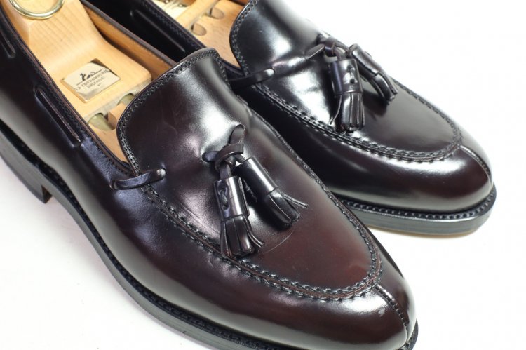 70 試着程度 Bow Tie ボウタイ コードバン タッセルローファー Shoesaholic 公式 高級靴 の買取委託と中古usedの通販サイト