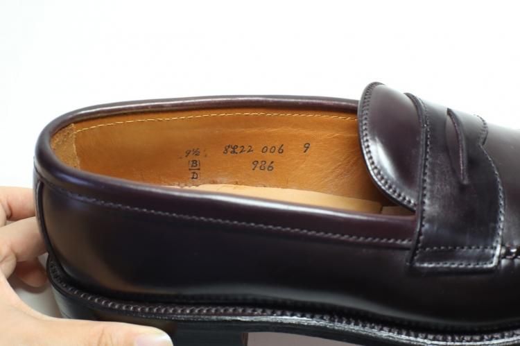 オールデンコードバン986 バーガンディ6.5d 純正シューツリー付 オールデンコードバン986 バーガンディ6.5d 純正シューツリー付