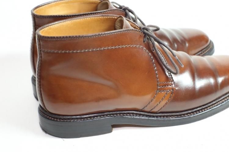 Alden 1358 コードバン　チャッカブーツ マホガニー　レアカラー　８Ｄ Alden 1358 コードバン チャッカブーツ マホガニー レアカラー 8D