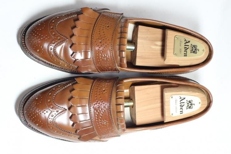 473使用数回オールデン ウィスキーコードバン ローファー #6574