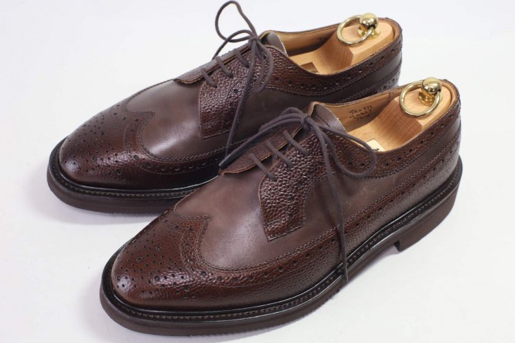 203 使用数回 トリッカーズ ロングウィングチップ コンビ71/2-5 - SHOESAHOLIC シューホリック 公式 |  高級中古靴専門の通販と買取ストア