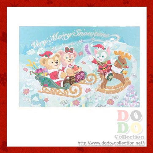 ダッフィーのクリスマス16年 メインデザイン ポストカード 東京ディズニーシー限定 クリックポストok ドド コレクション