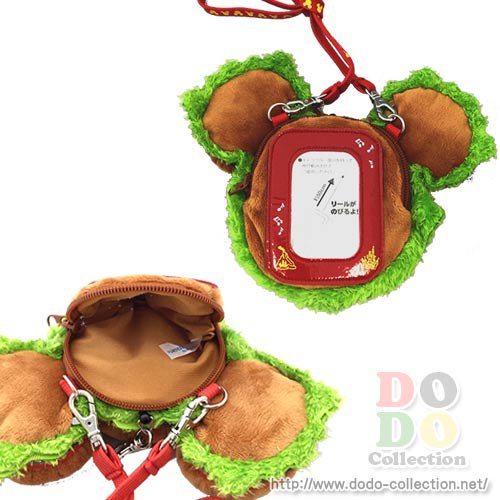 パスケース ポーチ ミッキー顔型 ハンバーガー コインケース 東京ディズニーリゾート限定 ドド コレクション