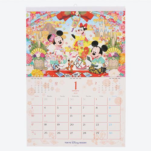 ディズニーフレンズ カレンダー 21 壁掛け 東京ディズニーリゾート限定 ドド コレクション