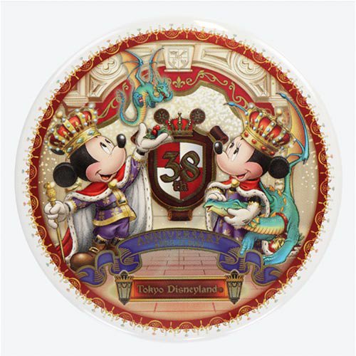 缶バッジ 優雅な王国風 東京ディズニーランド 38周年記念限定 クリックポストok ドド コレクション