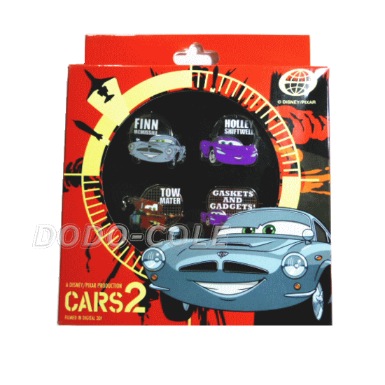 USAディズニー限定　カーズ2　Cars2　3D映画公開記念　2000個限定ピンバッジ　5点BOXセット - ドド　コレクション