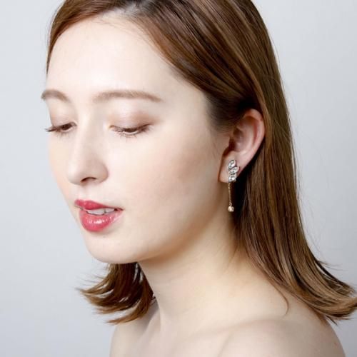 JewCas リーフビジューエアフィットイヤリング[JC3364] | アクセサリー