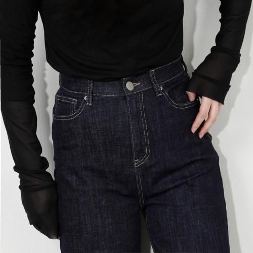 Sezane ハイウエストワイドデニム　36 INDIMARK ハイウエスト ワイドデニム インディゴ WJ028[WJ028