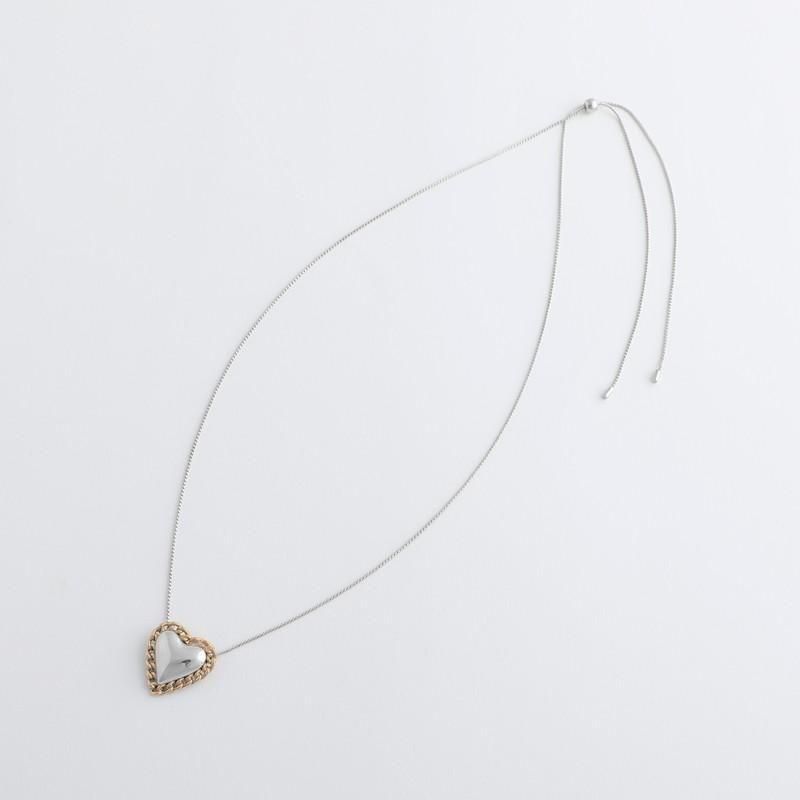 JewCas ハートチェーンネックレス[JC4903]