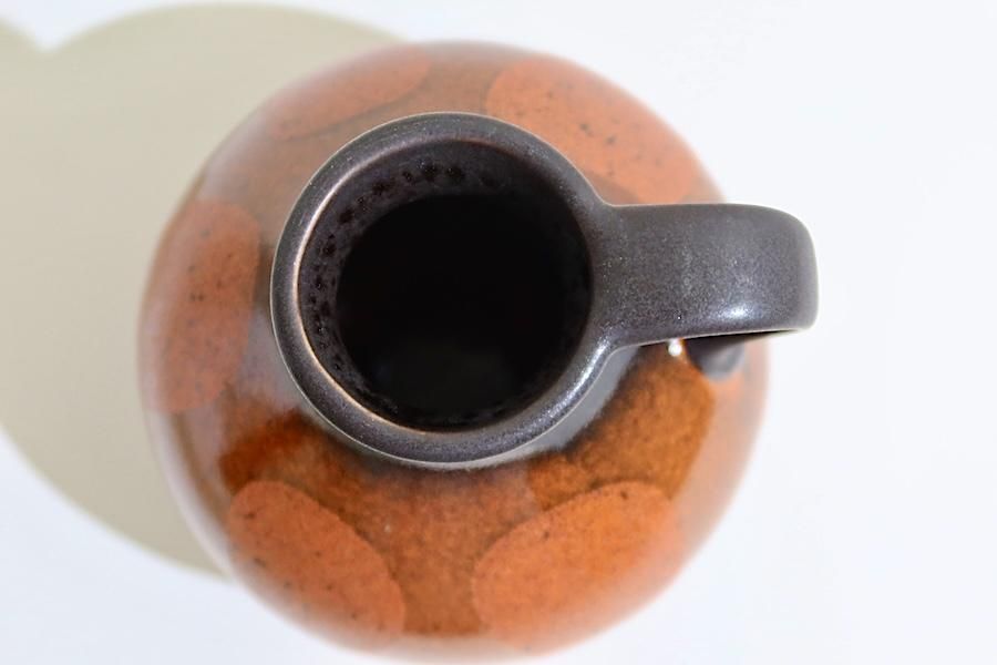 ドイツ Fat Lava Steuler(シュトイラー)社製　花瓶 ドイツFat Lava/Steuler花瓶/オレンジ - まいにち北欧道具｜ヨーロッパ