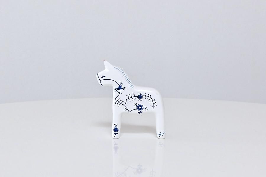 木製　馬の置物 ラーセンデンマーク　ダーラナホース　大きいサイズ デンマーク/ラーセン/Larsen木製ダーラナホース/置物 - まいにち