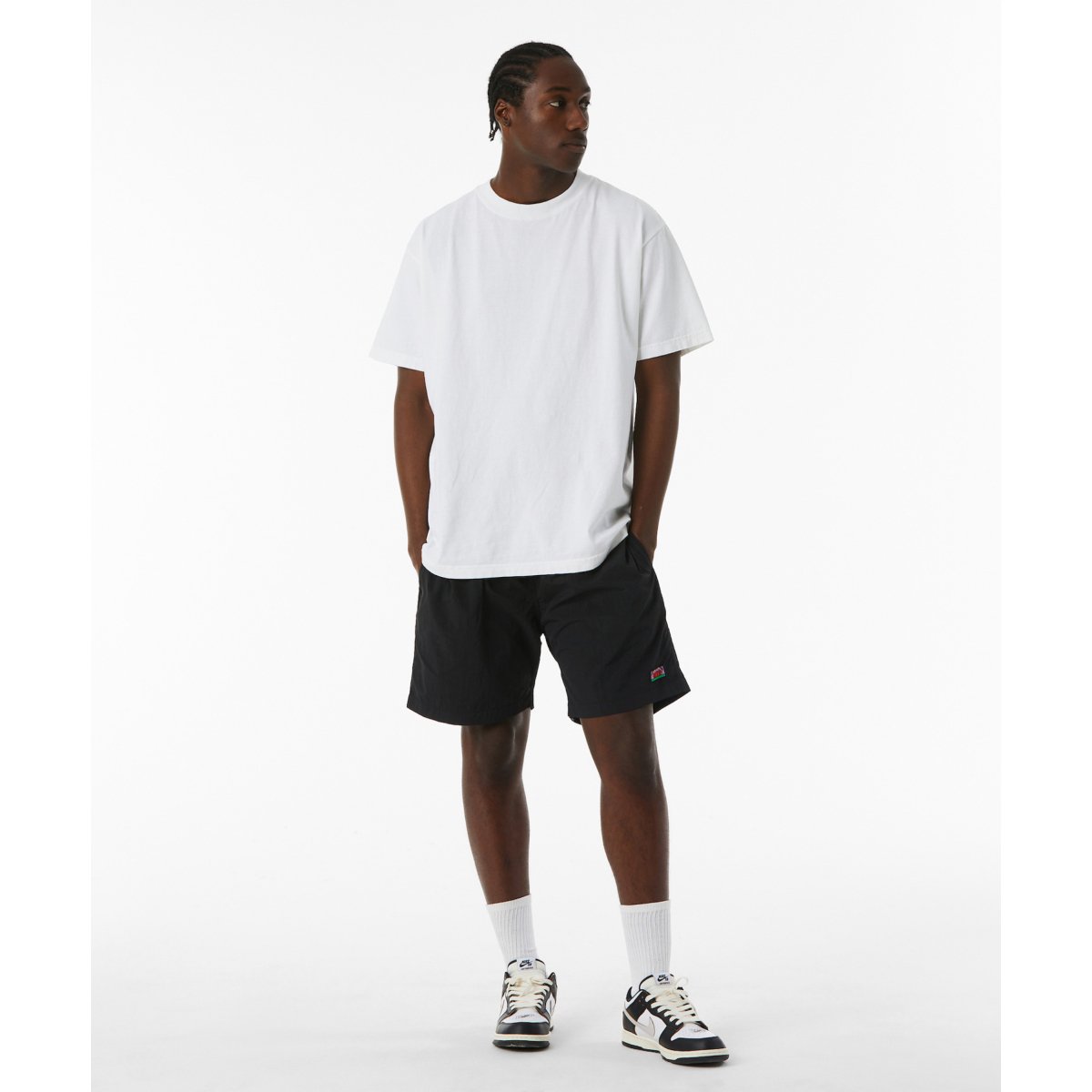 HUF ハフ NEW DAY PACKABLE TECH SHORT (black) - afterclap｜正規取扱