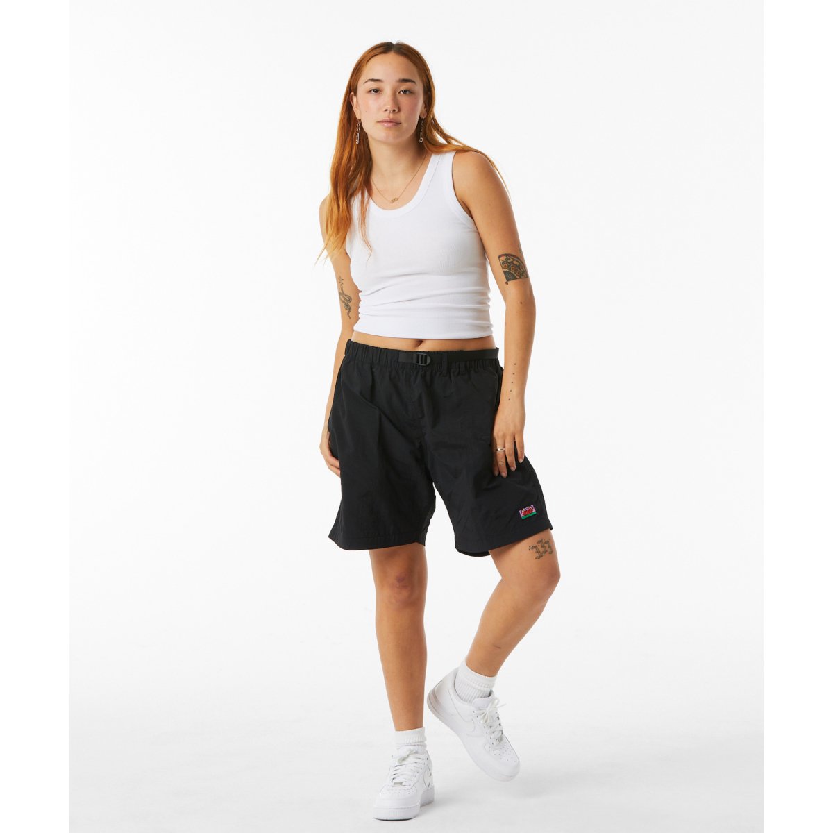 HUF ハフ NEW DAY PACKABLE TECH SHORT (black) - afterclap｜正規取扱