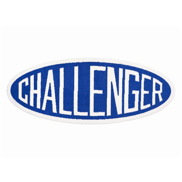 CHALLENGER チャレンジャー OVAL LOGO MAT ラグマット (blue