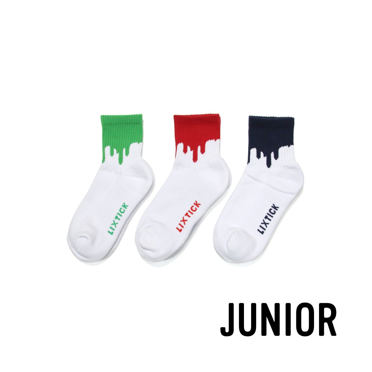 LIXTICK リックスティック DRIP SOCKS 3PACK (子供用 junior 2) - afterclap｜正規取扱店通販｜徳島市