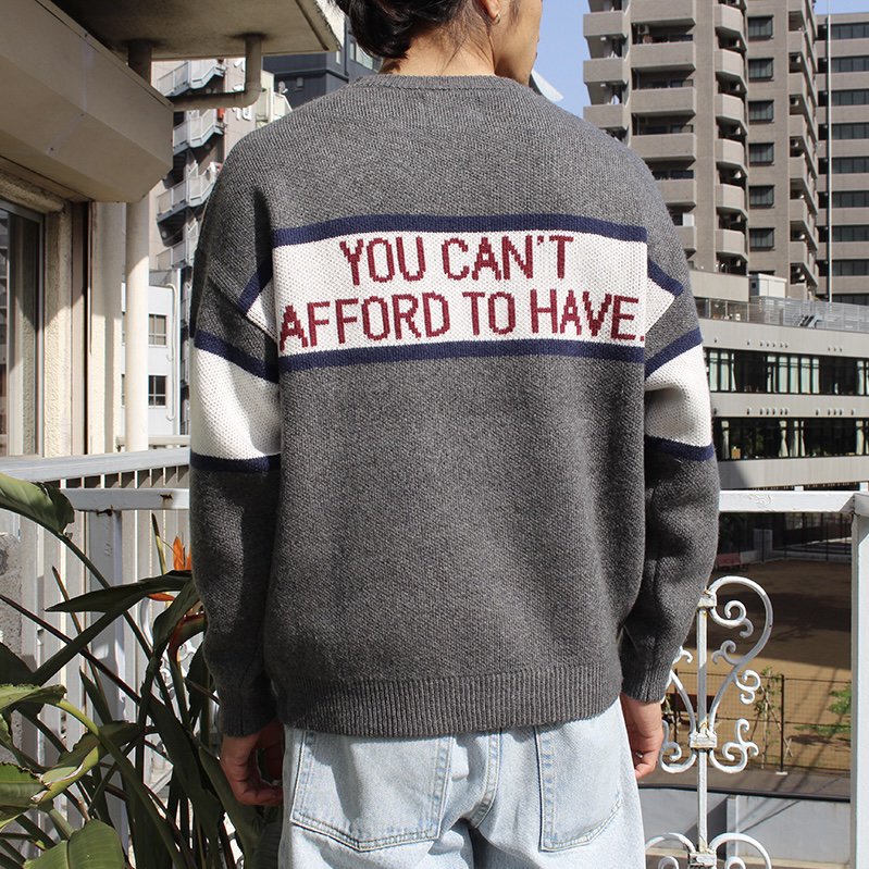 SON OF THE CHEESE サノバチーズ “I'M FUCKING PROBLEM” Crew Knit