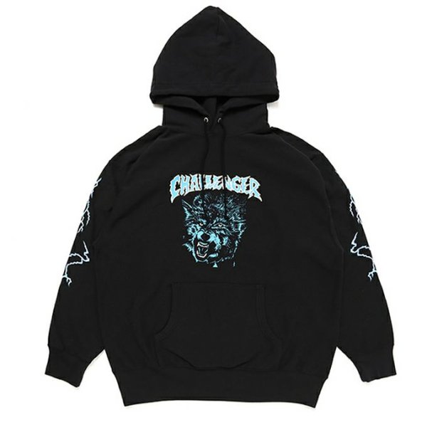 <img class='new_mark_img1' src='https://img.shop-pro.jp/img/new/icons1.gif' style='border:none;display:inline;margin:0px;padding:0px;width:auto;' />CHALLENGER 󥸥㡼 THUNDER WOLF HOODIE (black)