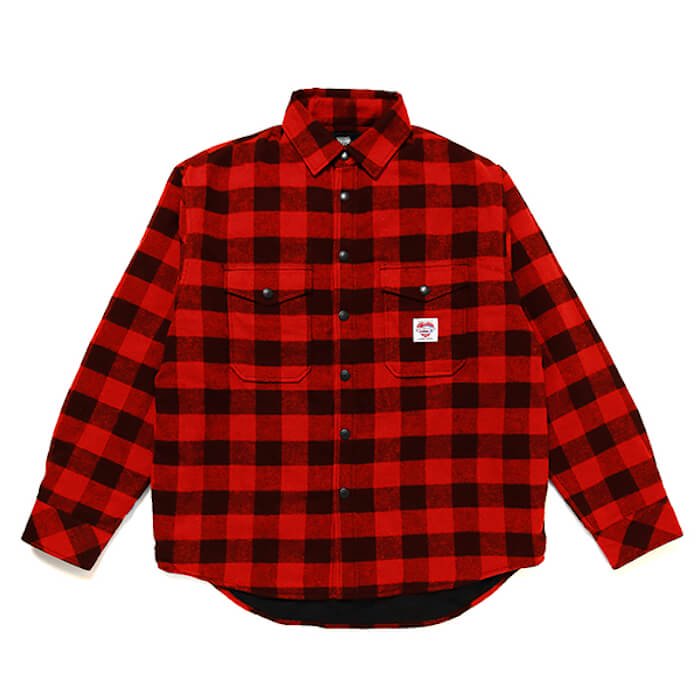 CHALLENGER チャレンジャー BUFFALO CHECK LINING SHIRT (red×black