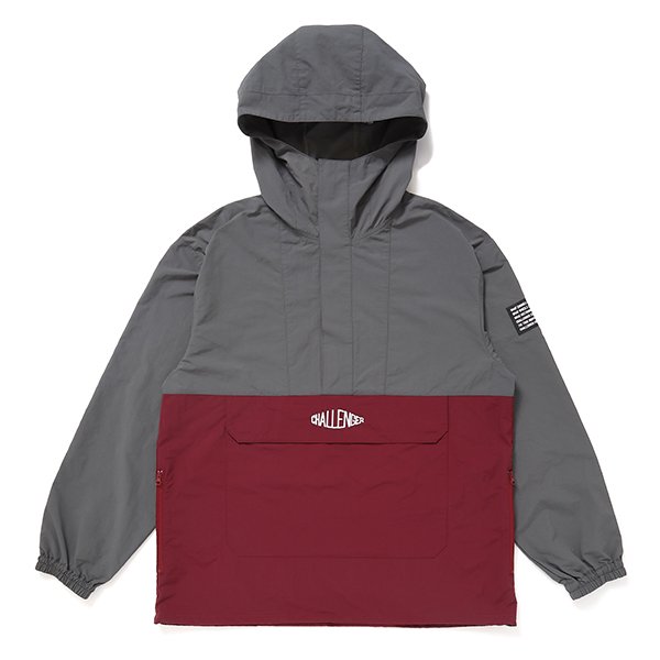 <img class='new_mark_img1' src='https://img.shop-pro.jp/img/new/icons1.gif' style='border:none;display:inline;margin:0px;padding:0px;width:auto;' />CHALLENGER 󥸥㡼 PACKABLE NYLON ANORAK (charcoal grayburgundy)