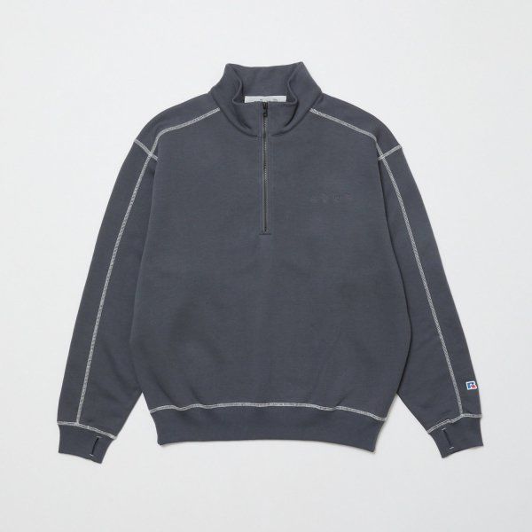 <img class='new_mark_img1' src='https://img.shop-pro.jp/img/new/icons1.gif' style='border:none;display:inline;margin:0px;padding:0px;width:auto;' />BAL Х BAL / RUSSELL ATHLETIC HEAVY COTTON HALF ZIP ϡեåץå (charcoal gray)