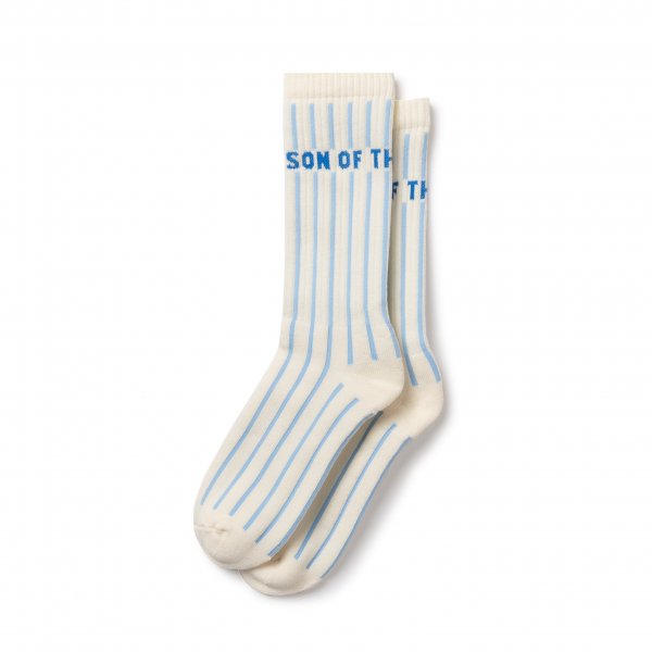 <img class='new_mark_img1' src='https://img.shop-pro.jp/img/new/icons1.gif' style='border:none;display:inline;margin:0px;padding:0px;width:auto;' />SON OF THE CHEESE ΥХ STRIPE SOX å (blue)