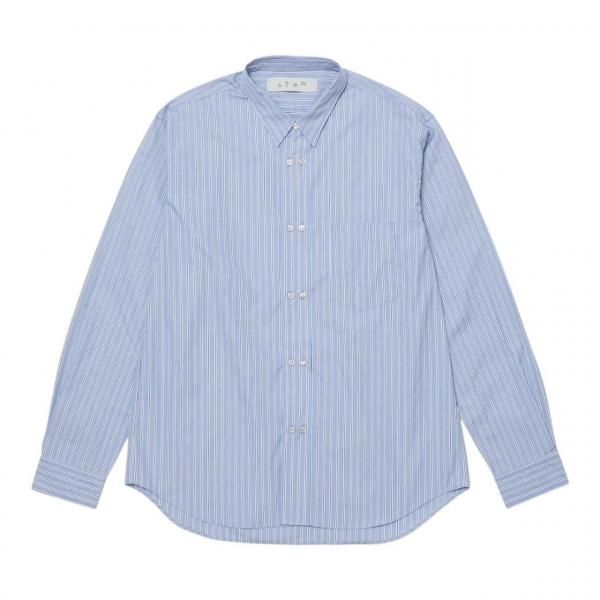 <img class='new_mark_img1' src='https://img.shop-pro.jp/img/new/icons1.gif' style='border:none;display:inline;margin:0px;padding:0px;width:auto;' />bal Х DOUBLE BUTTON SHIRT (blue)