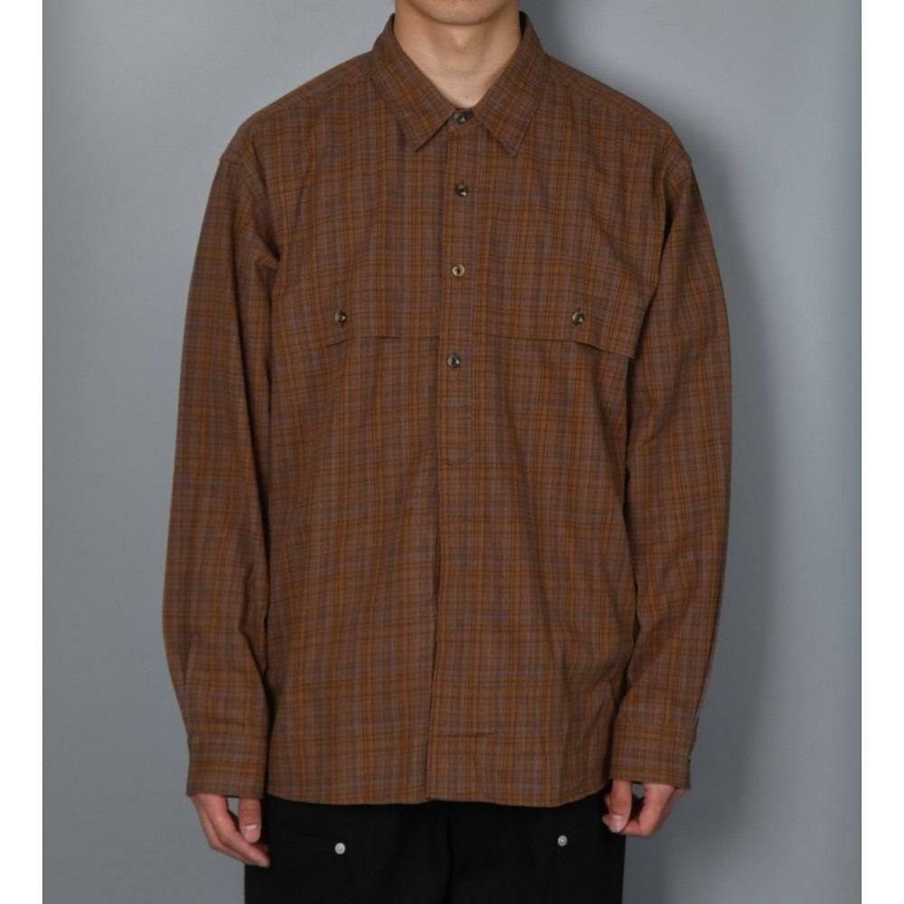 Diaspora skateboards ディアスポラ Bro Shirt シャツ (brick