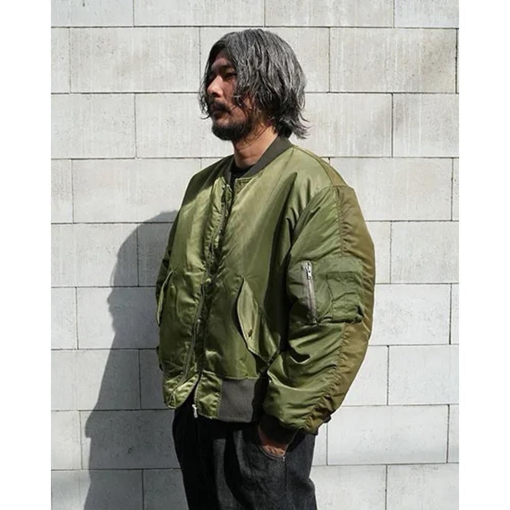 FAKIE STANCE フェイキースタンス BICOLOR MA-1 ジャケット (olive