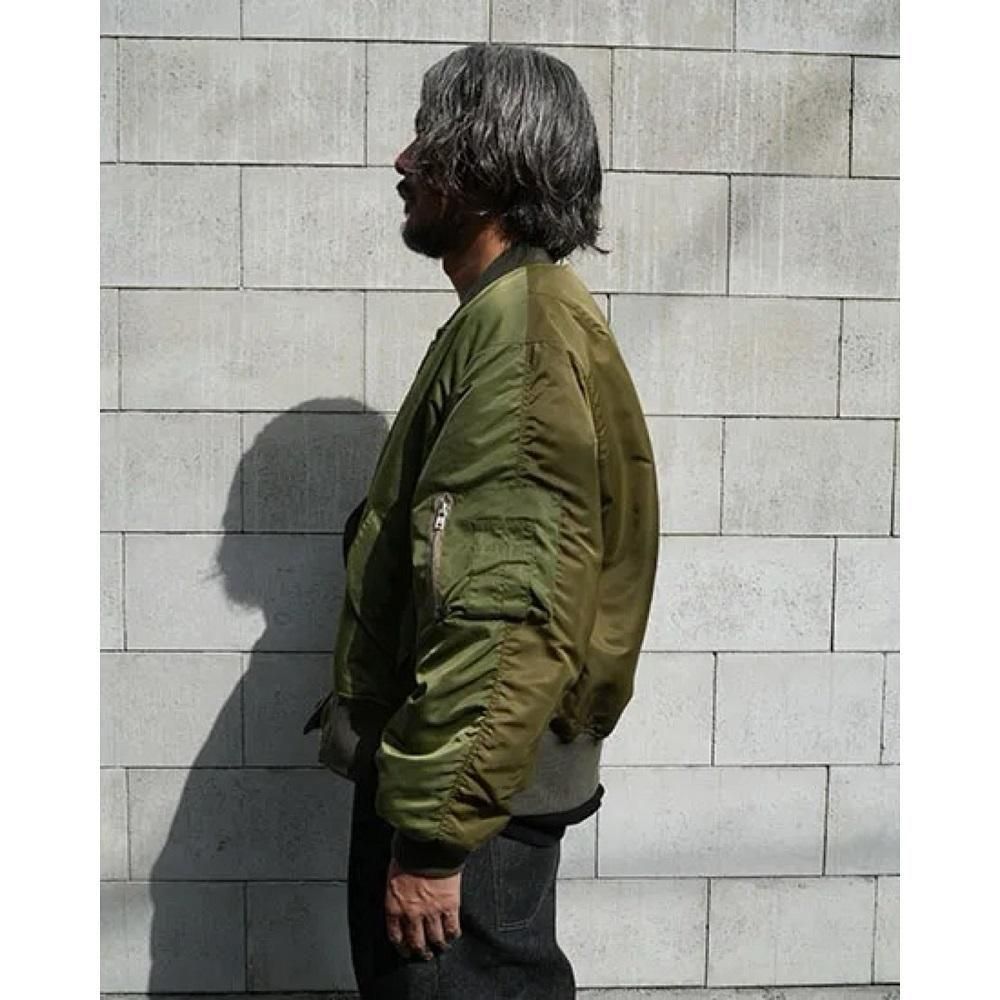 FAKIE STANCE フェイキースタンス BICOLOR MA-1 ジャケット (olive