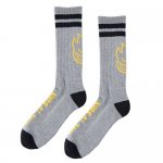 <img class='new_mark_img1' src='https://img.shop-pro.jp/img/new/icons15.gif' style='border:none;display:inline;margin:0px;padding:0px;width:auto;' />SPITFIRE / HEADS UP SOCKS  (GREY/YELLOW/BLACK) [スピットファイヤー] 靴下