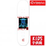 <img class='new_mark_img1' src='https://img.shop-pro.jp/img/new/icons15.gif' style='border:none;display:inline;margin:0px;padding:0px;width:auto;' />Evisen ゑ / ADULTS ONLY WHITE　KIDS SKATEBOARD DECK [エビセン] スケートボードデッキ  7.3インチ(子供用）