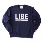 <img class='new_mark_img1' src='https://img.shop-pro.jp/img/new/icons55.gif' style='border:none;display:inline;margin:0px;padding:0px;width:auto;' />LIBE / BIG LOGO CREW SWEAT(Navy)　[ライブ]　ビックロゴ　クルーネックスウェット