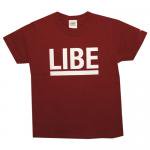 <img class='new_mark_img1' src='https://img.shop-pro.jp/img/new/icons25.gif' style='border:none;display:inline;margin:0px;padding:0px;width:auto;' />LIBE / BIG LOGO KIDS TEE(Wine)  [ライブ]　ビックロゴ　キッズTシャツ