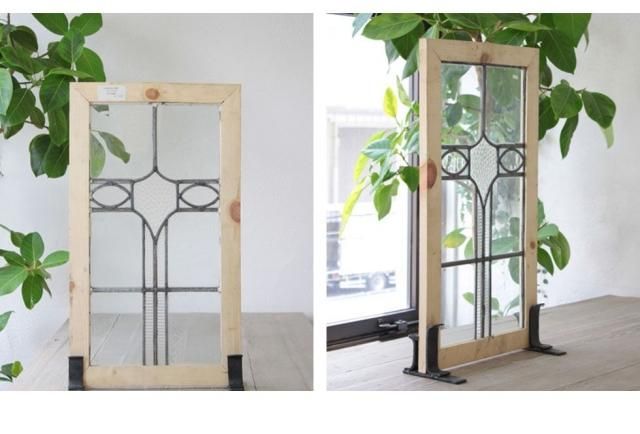 ステンドグラス　アンティーク　ドア ステンドグラス DXタイプ カットガラス アンティーク調 室内用