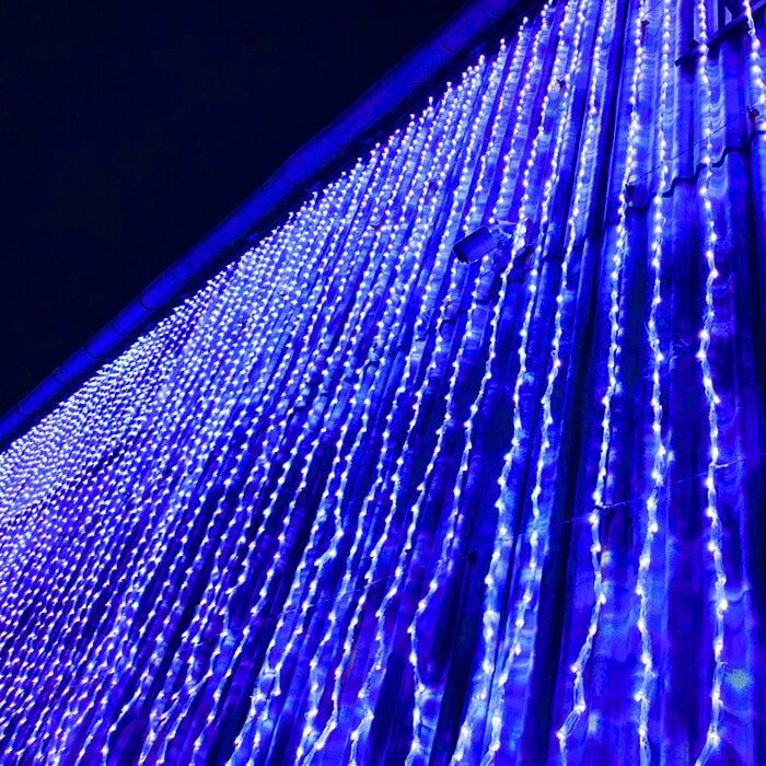 新モデル/1年間保証）LEDイルミネーション ナイアガラカーテンライト