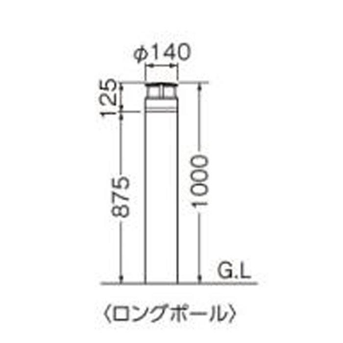 アウトレット】東芝 ＬＥＤガーデンライトロングポール LPD-100GX